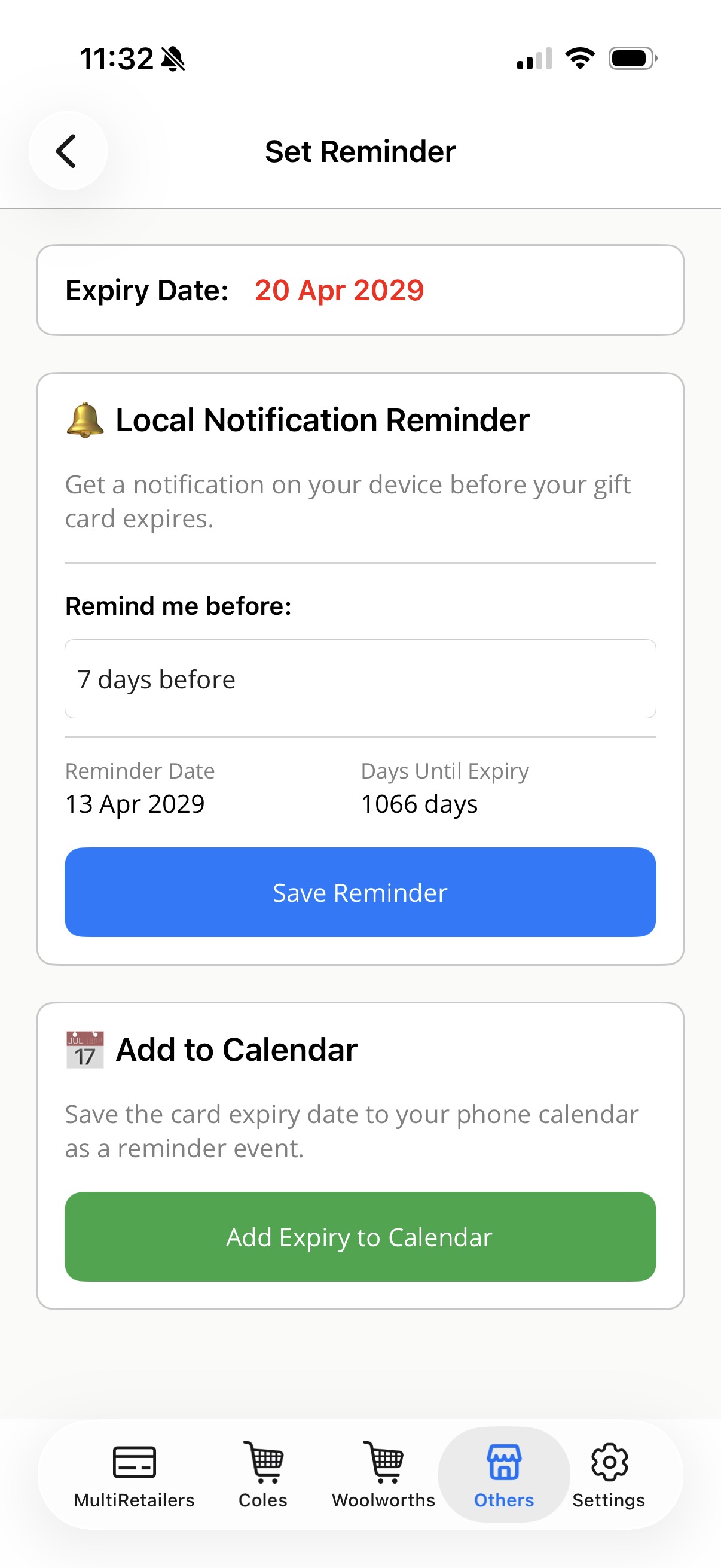 TCheckr Backup Encryption Settings Screen